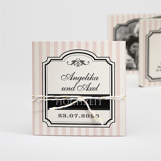 Hochzeitseinladung Retro-Ambiente