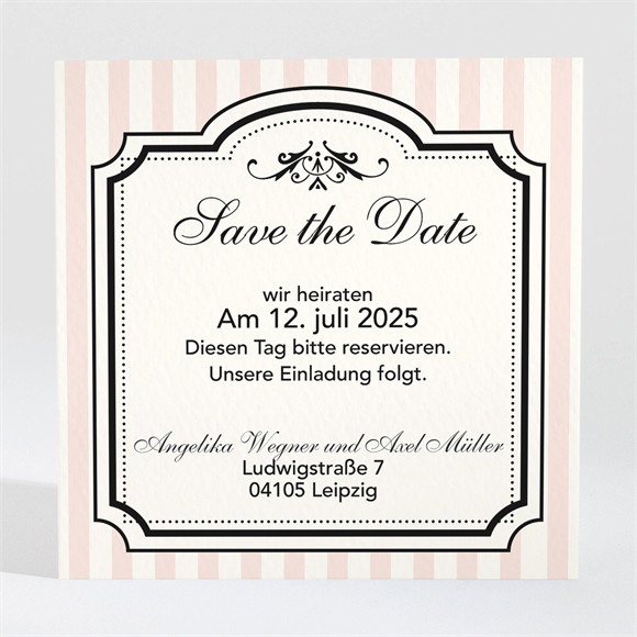 Save the Date Karte Retro-Ambiente ref.N3001322