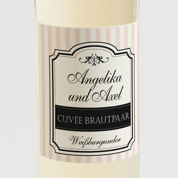Flaschenetikett Hochzeit Retro-Ambiente ref.N3001324