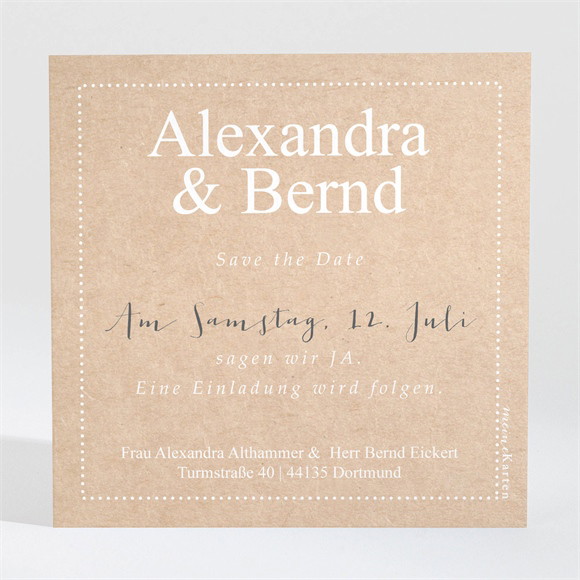 Save the Date Karte Unsere Story ref.N3001325