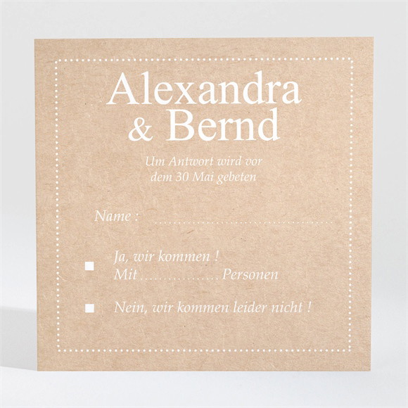 Antwortkarte Hochzeit Unsere Story ref.N3001326