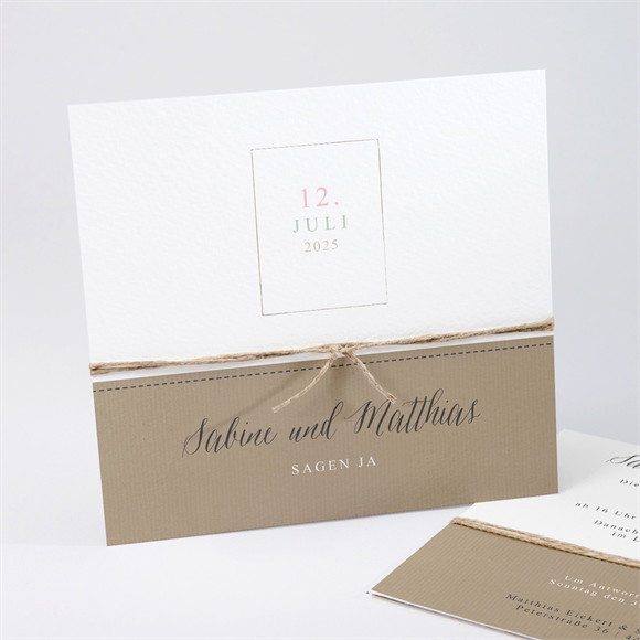 Hochzeitseinladung Natürlich verbunden ref.N311194