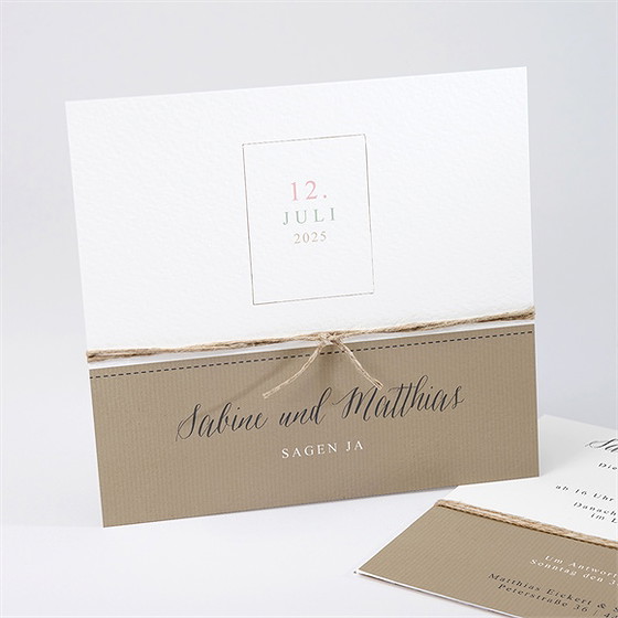 Hochzeitseinladung Natürlich Verbunden