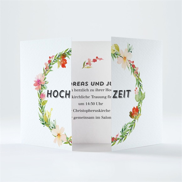 Hochzeitseinladung Ländliche Idylle réf.N70166