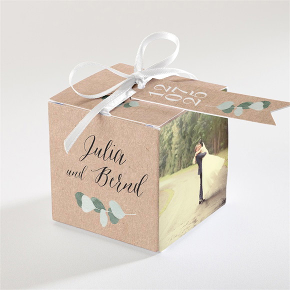 Geschenkbox Hochzeit Eukalyptus rustikal ref.N34086