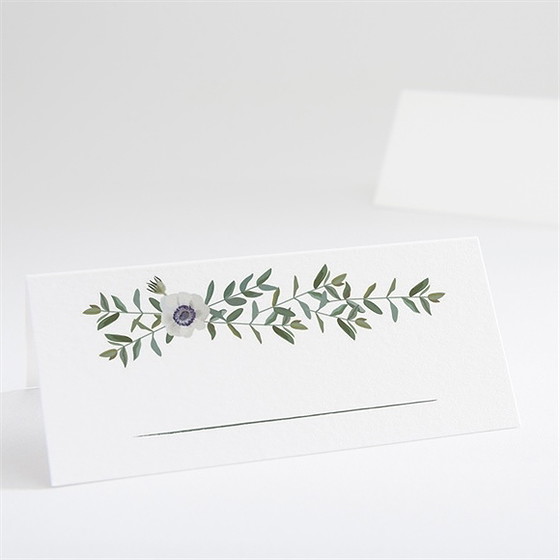 Tischkarte Hochzeit Zarte Blüte