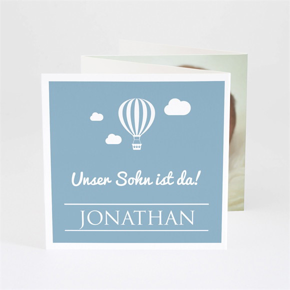 Geburtskarte Heißluftballon ref.N83056