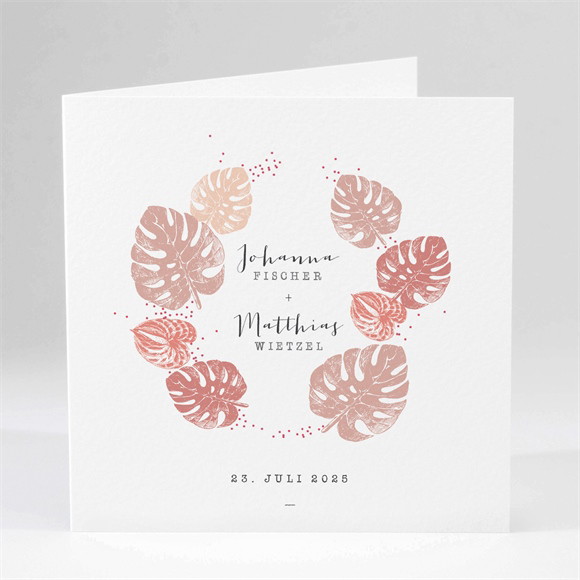 Hochzeitseinladung Philodendron ref.N45173