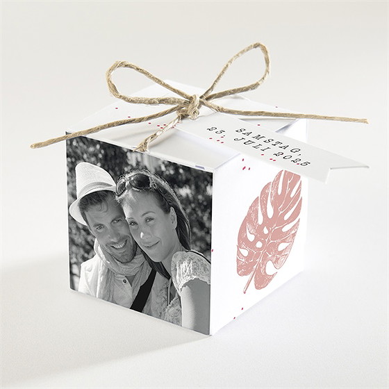 Geschenkbox Hochzeit Philodendron