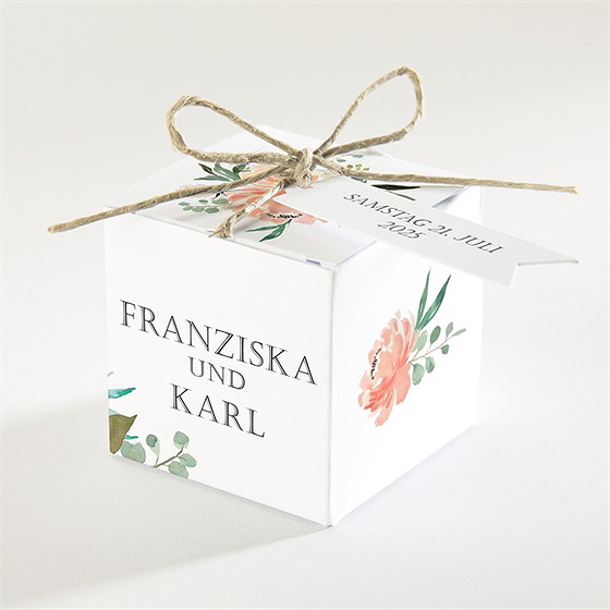 Geschenkbox Hochzeit Romantische Rosen