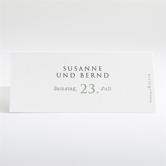 Tischkarte Hochzeit Rosmarin Zweig