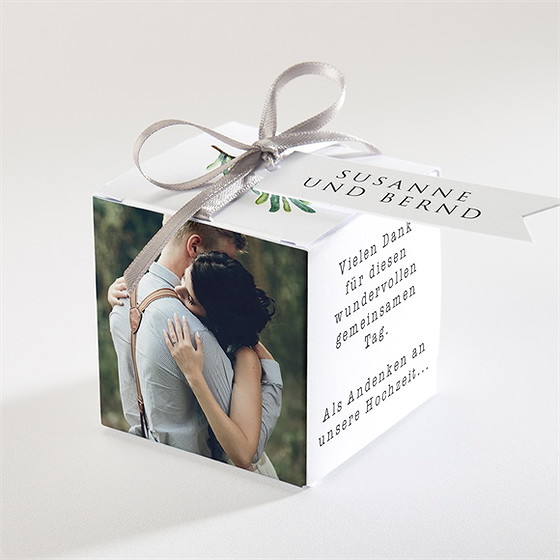 Geschenkbox Hochzeit Rosmarin Zweig