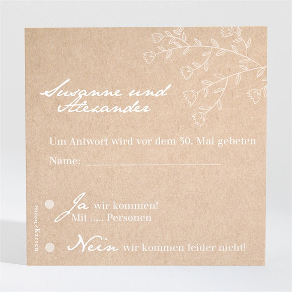 Antwortkarte Hochzeit Kraft ref.N3001380