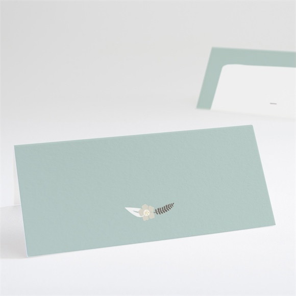 Tischkarte Taufe Blumenalphabet Junge ref.N440657