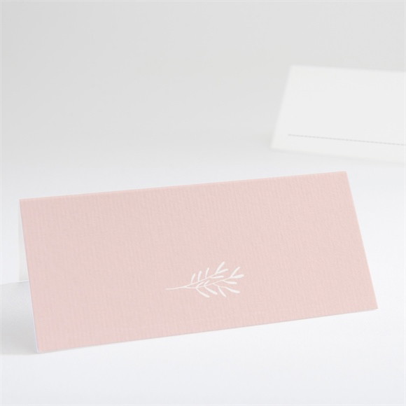 Tischkarte Taufe Rosa Poetik ref.N440658