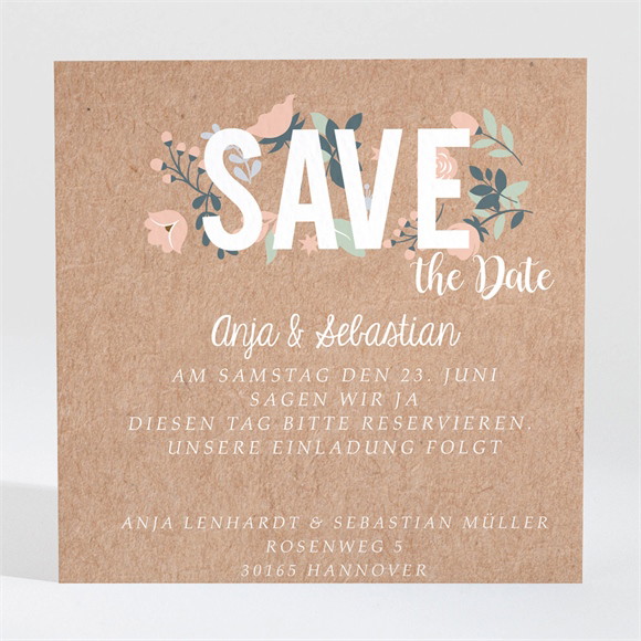 Save the Date Karte Scheunenhochzeit ref.N3001407