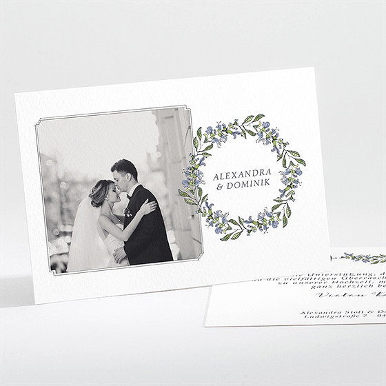 Dankeskarte Hochzeit Retrokranz