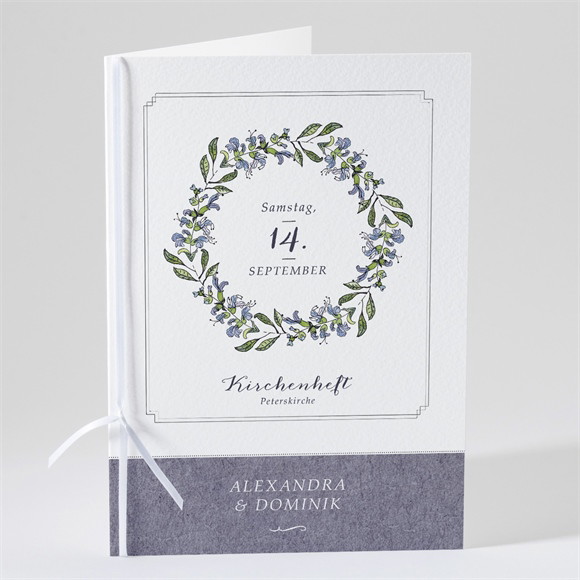 Kirchenheft Hochzeit Retrokranz ref.N49103