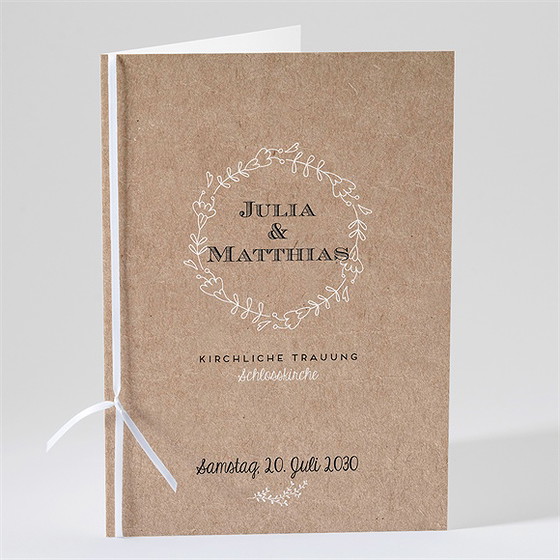 Kirchenheft Hochzeit zurück zur natur
