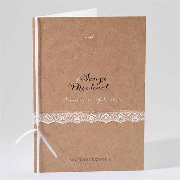 Kirchenheft Hochzeit Rund um die Spitze ref.N49110