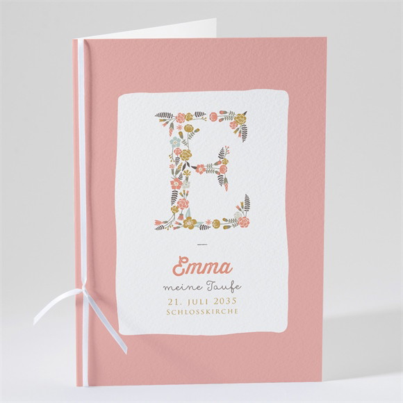 Kirchenheft Taufe Blumenalphabet Mädchen ref.N49111