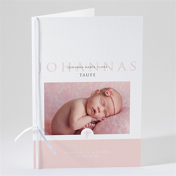 Kirchenheft Taufe rosa poetik