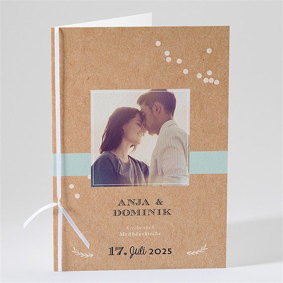 Kirchenheft Hochzeit kleines origami