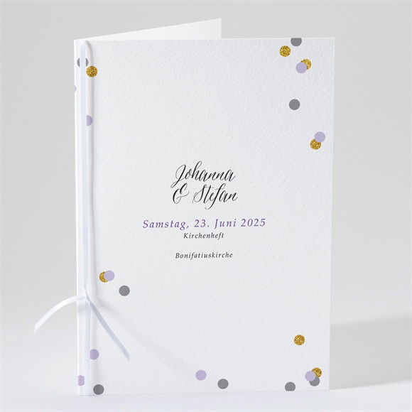 Kirchenheft Hochzeit Konfettiregen ref.N49117