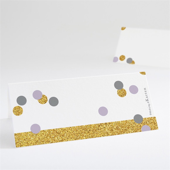 Tischkarte Hochzeit Konfettiregen ref.N440664