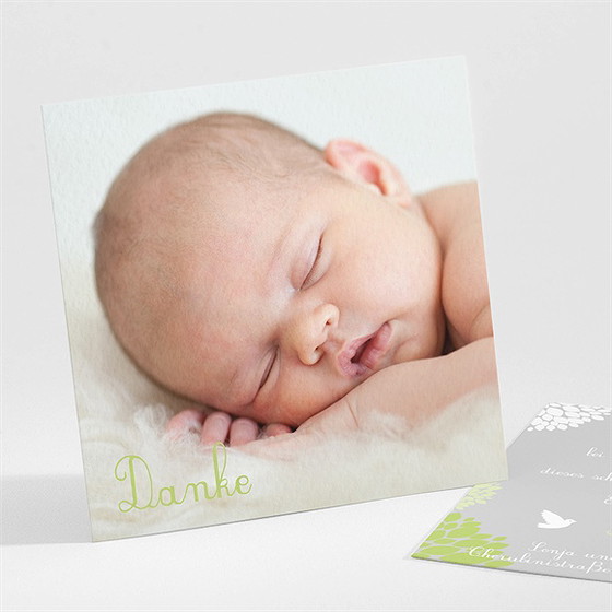 Dankeskarte Taufe Fliegende Tauben