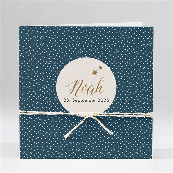 Geburtskarte Getupft