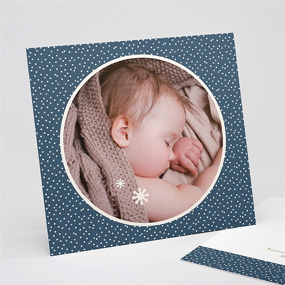 Dankeskarte Geburt Getupft