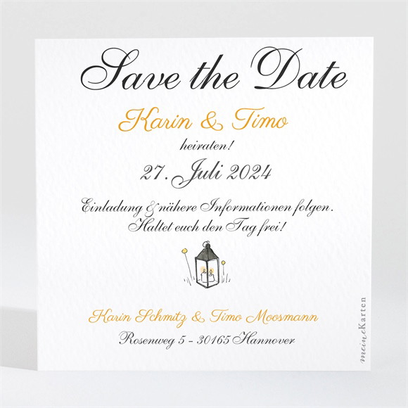 Save the Date Karte Sommerhochzeit ref.N3001418