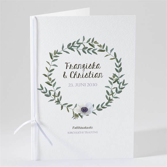 Kirchenheft Hochzeit Zarte Blüte ref.N49141