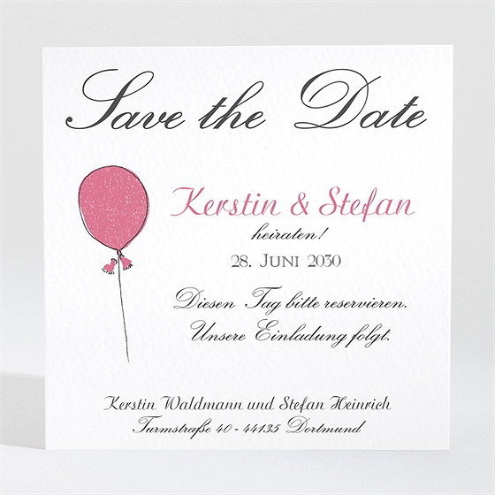 Save The Date Karte Hochzeitspaar
