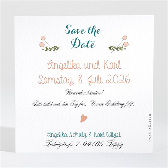 Save The Date Karte Bohemian
