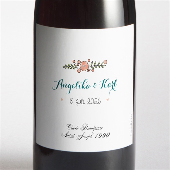 Flaschenetikett Hochzeit Bohemian ref.N3001428