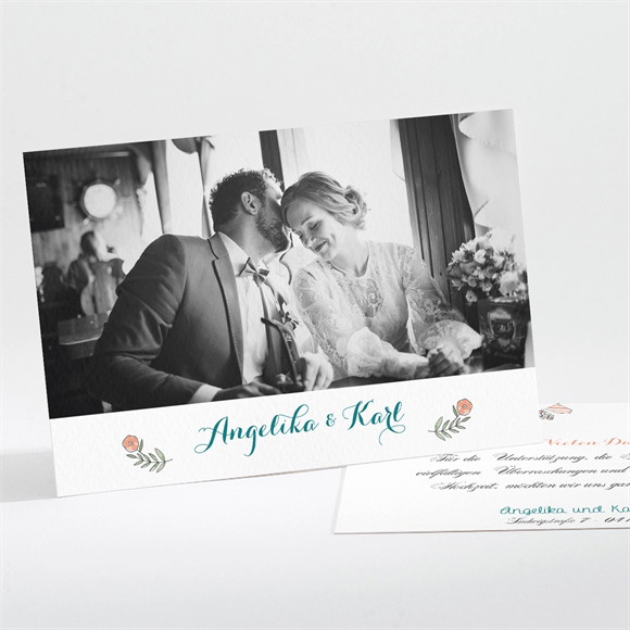 Dankeskarte Hochzeit Bohemian ref.N111207