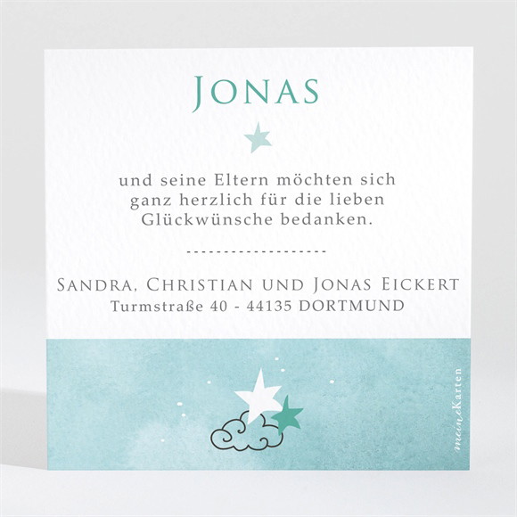 Dankeskarte Geburt Poesie ref.N3001431