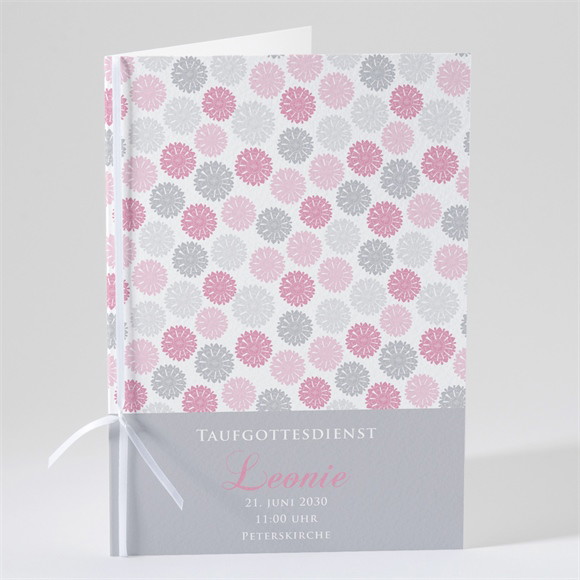 Kirchenheft Taufe Blumen Feuerwerk ref.N49149