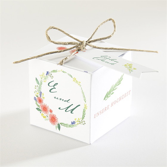 Geschenkbox Hochzeit Blume