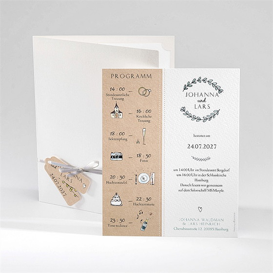 Hochzeitseinladung Perfekt Geplant