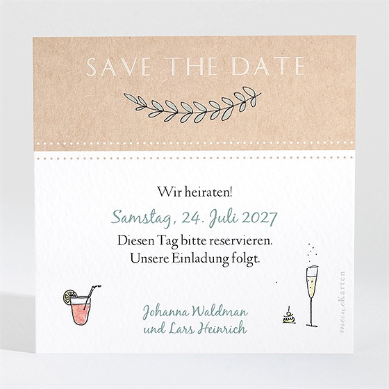 Save The Date Karte Perfekt Geplant 2