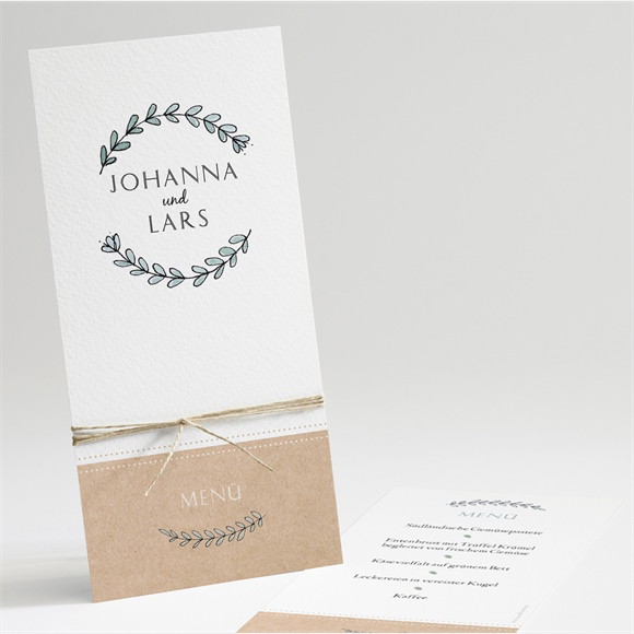 Menükarte Hochzeit Perfekt geplant ref.N22148