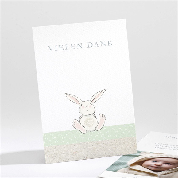 Dankeskarte Geburt Häschen für Dich ref.N211153