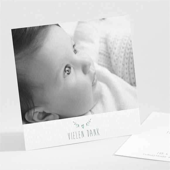 Dankeskarte Geburt Unser Schatz ref.N30154