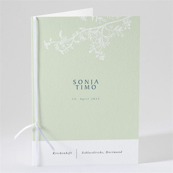 Kirchenheft Hochzeit Greenery ref.N49160