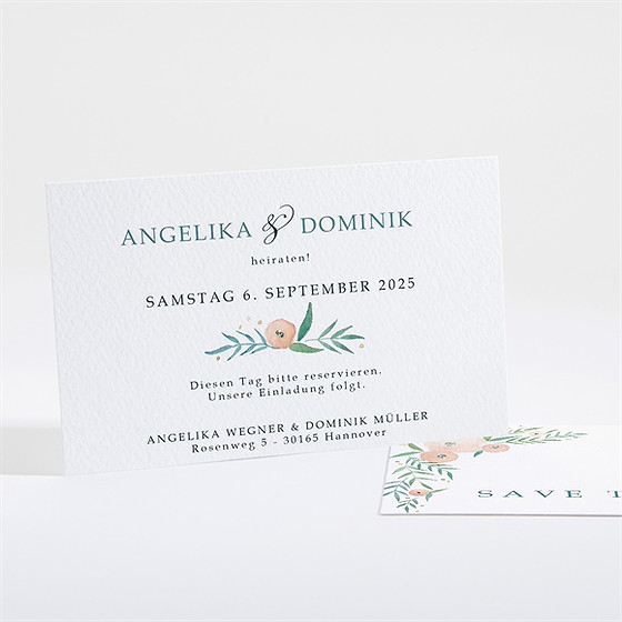 Save The Date Karte Wilde Rose