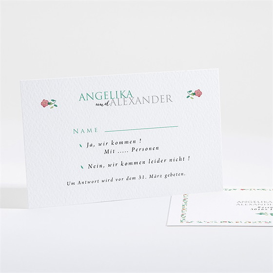 Antwortkarte Hochzeit Girlande