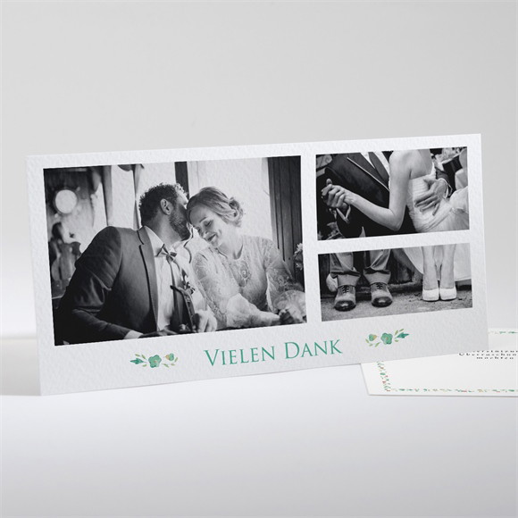 Dankeskarte Hochzeit Girlande ref.N13174